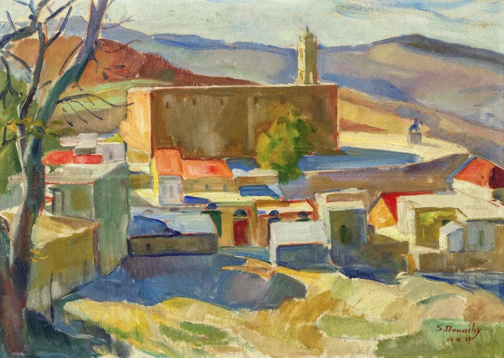 Saliba Douaihy comparable auction result: saliba douaihy lebanon 1915 1994 mar gerges church edhen