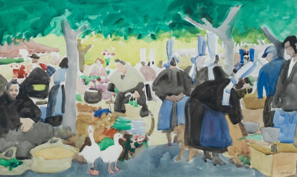 Alexander Goudie comparable auction result: alexander goudie british 1933 2004 le marche