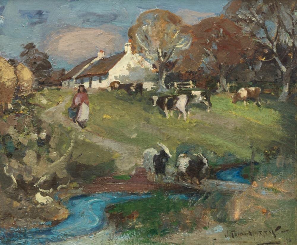 John Reid Murray comparable auction result: john reid murray british 1861 1906 an ayrshire landscape