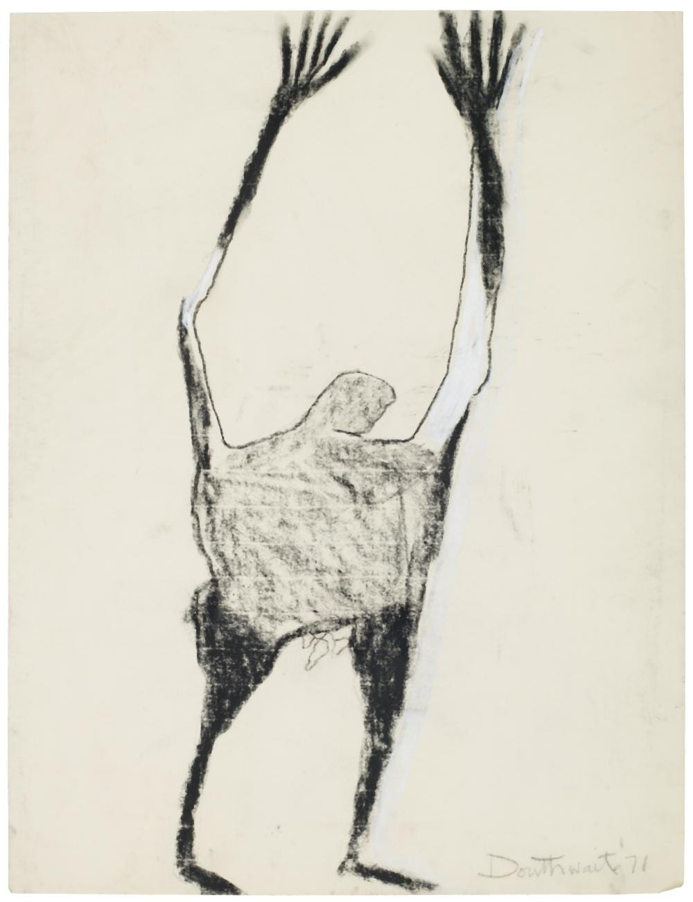 pat douthwaite british 1934 2002 put your hands in the air unframed · Bonhams · 2025-05-21 Patricia Douthwaite comparable auction result: pat douthwaite british 1934 2002 put your hands in the air unframed