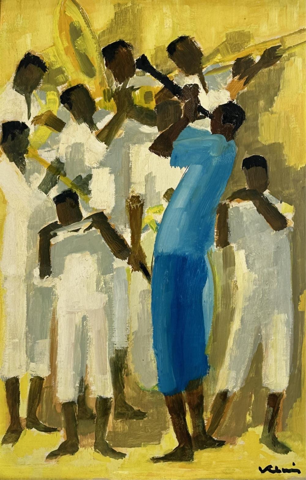 Paul (1909) Klein comparable auction result: paul klein 1909 1994 l orchestre africain huile sur panneau dimensions 40 x 26 cm