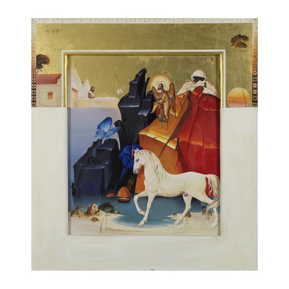 Georgios Derpapas comparable auction result: georgios derpapas 1937 2014 le cheval le saint et l astronaute