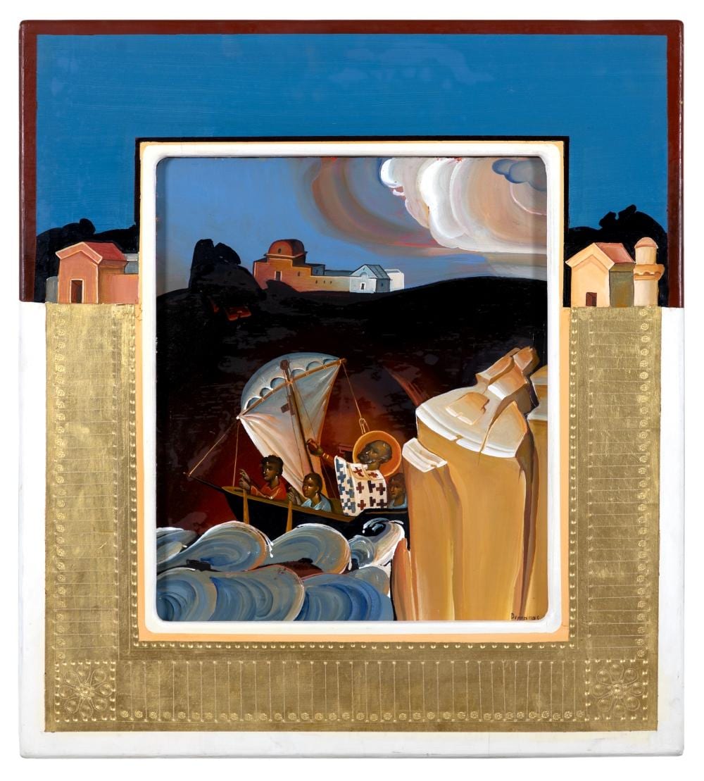 Georgios Derpapas comparable auction result: georgios derpapas 1937 2014 st nicholas