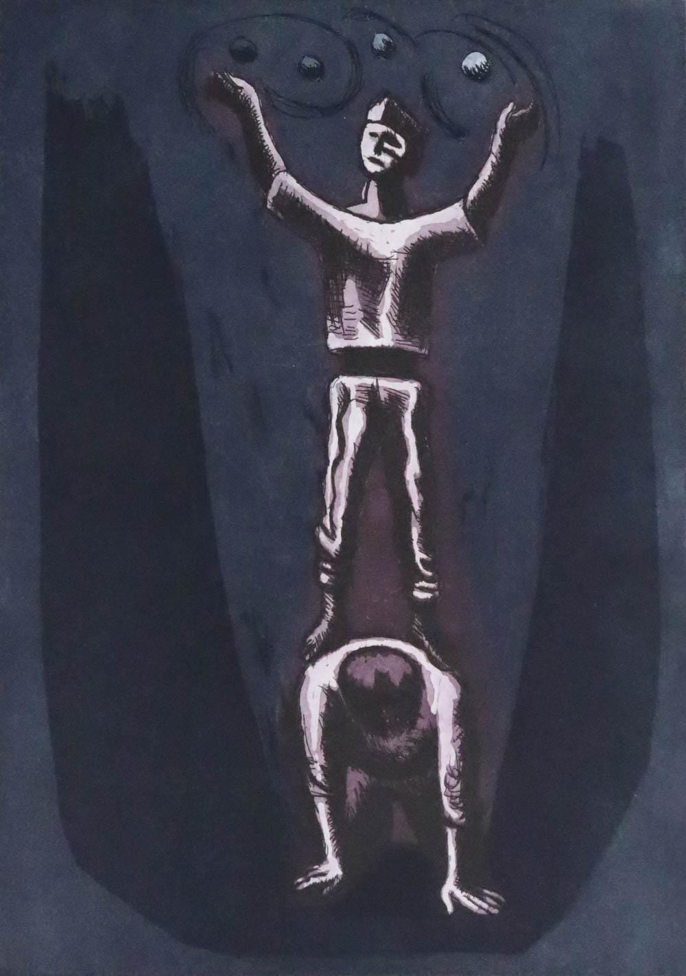 Jose Chavez Morado comparable auction result: jose chavez morado etching juggler