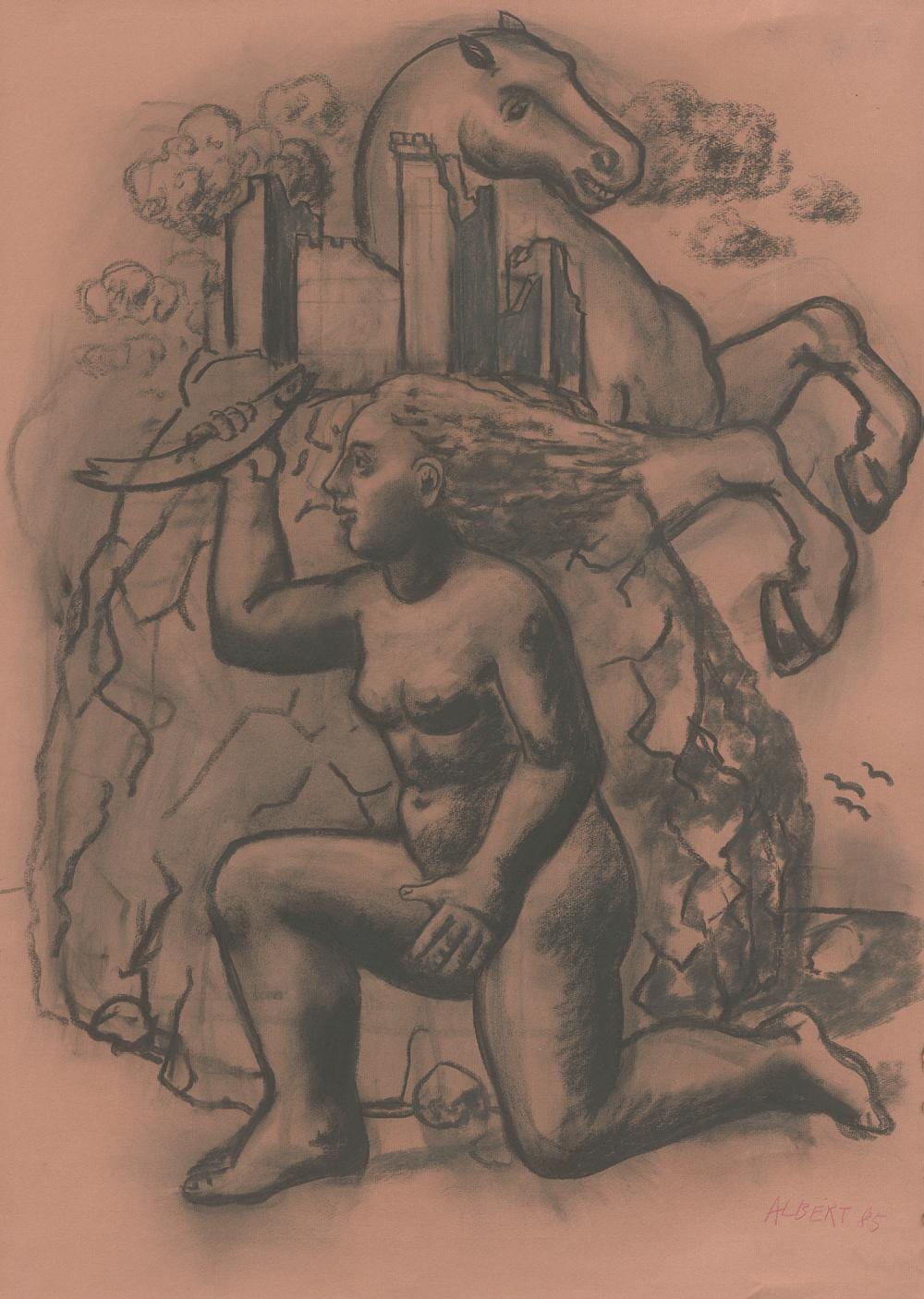 Albert (1852) Ludovici comparable auction result: albert hermann ohne titel