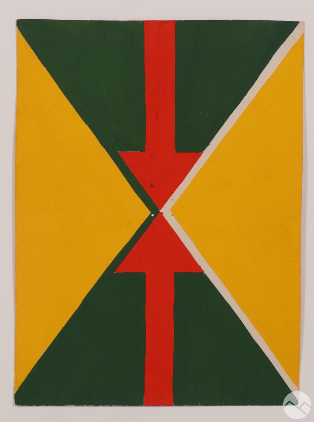 Sandú Darié comparable auction result: sandu darie 1908 1991 mixed media arrow painting
