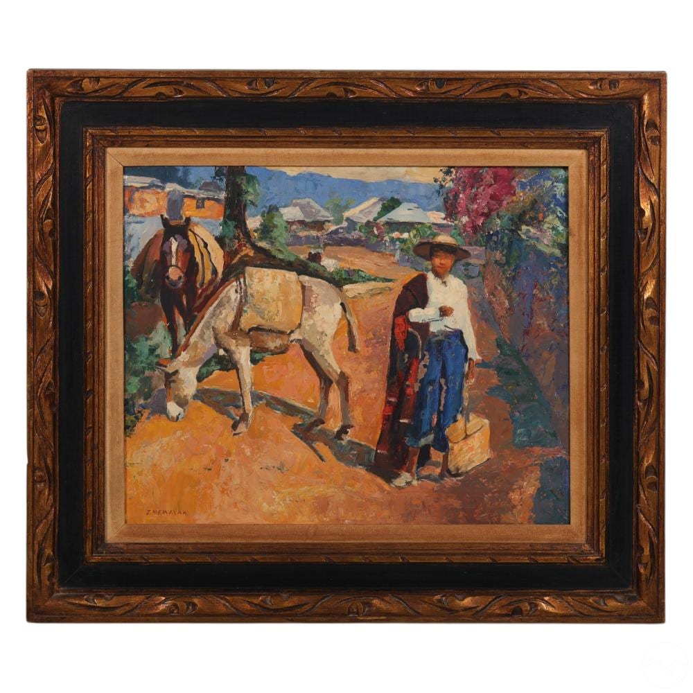 Joseph Newman comparable auction result: joseph newman 1890 1979 village landscape painting