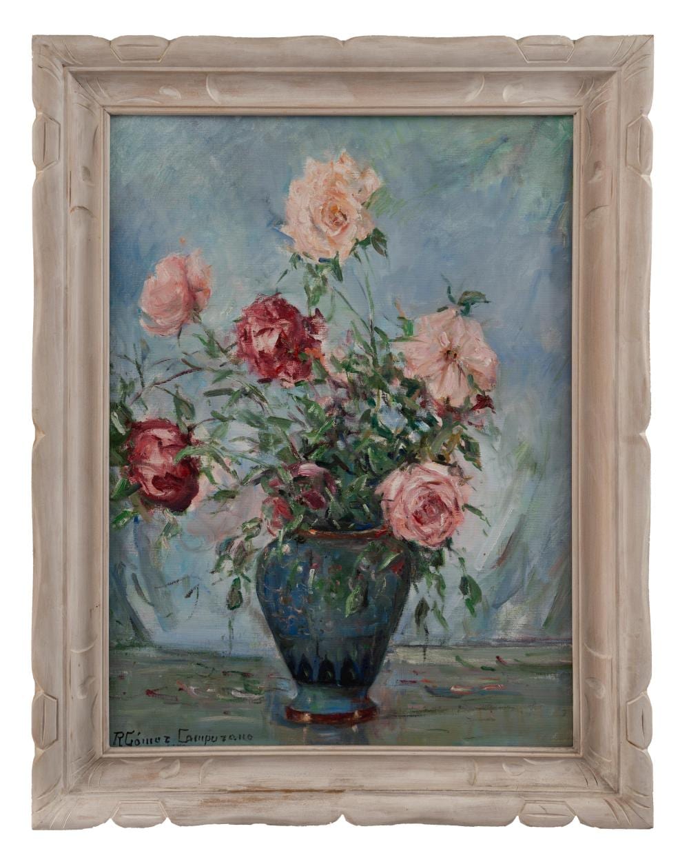 Ricardo Gómez Campuzano (1891-1981) S/T, sf. Óleo sobre lienzo Medidas: 77 X 56.5 cm comparable sale