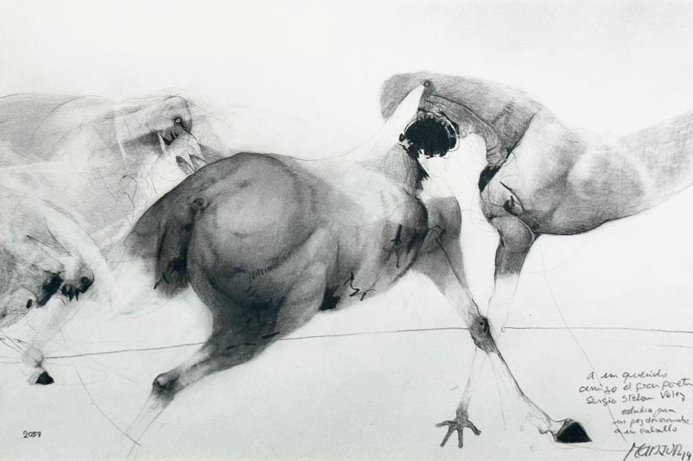 David Manzur (1929) Estudio (2054), 2014 Grafito sobre papel Medidas: 30 x 42 cm comparable sale