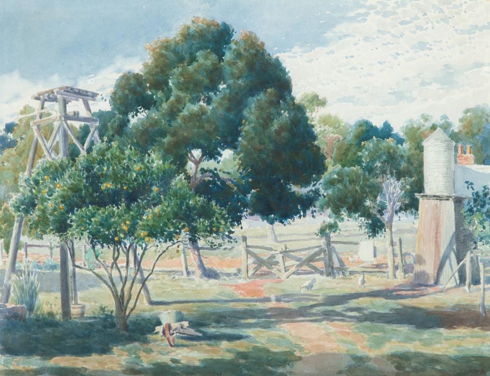 james walter robert linton farmyard pickering brook watercolour · GFL Fine Art · 2025-05-20 James Walter Robert Linton comparable auction result: james walter robert linton farmyard pickering brook watercolour