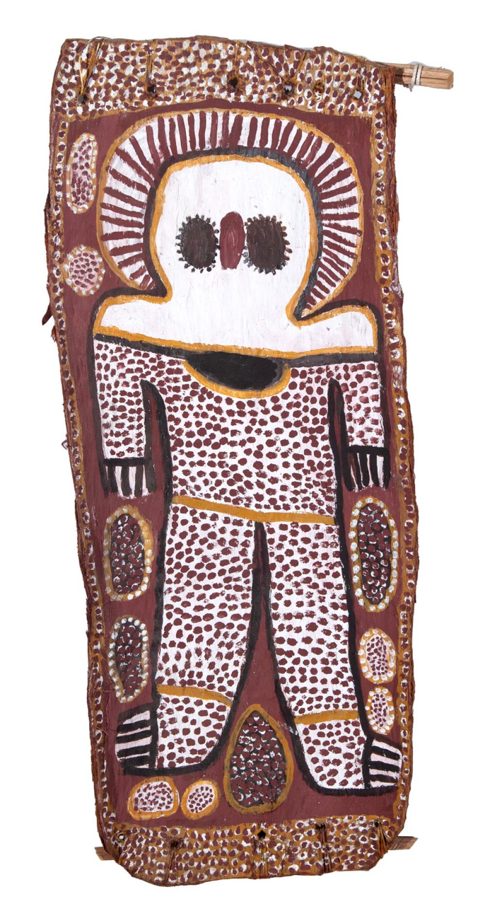 Lily Karedada comparable auction result: lily karadada wandjina ochres on bark