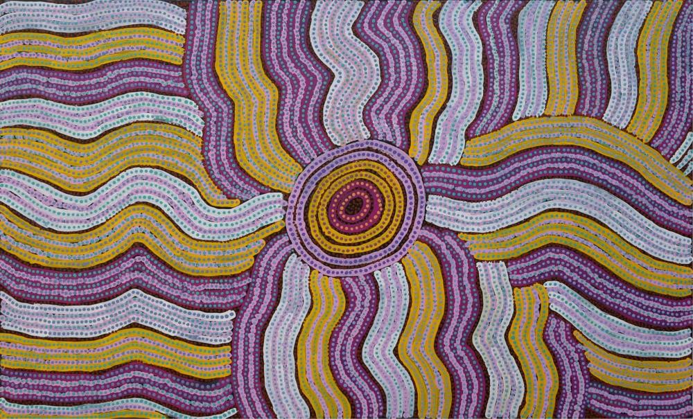 Rose Nugget comparable auction result: rose nugget my country acrylic on linen 85cm x 139cm