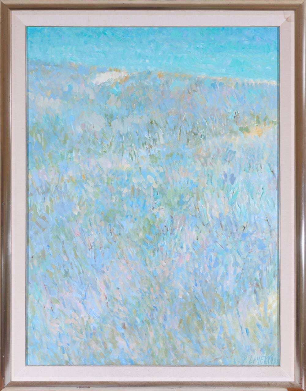 Peter Laverty comparable auction result: peter laverty untitled headlands acrylic on canvas 120 x 90 cm frame size 128 x 138cm