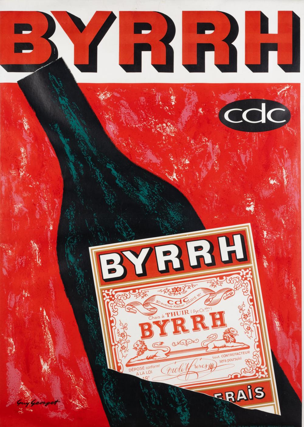 Guy Georget comparable auction result: guy georget french 1911 1992 byrrh