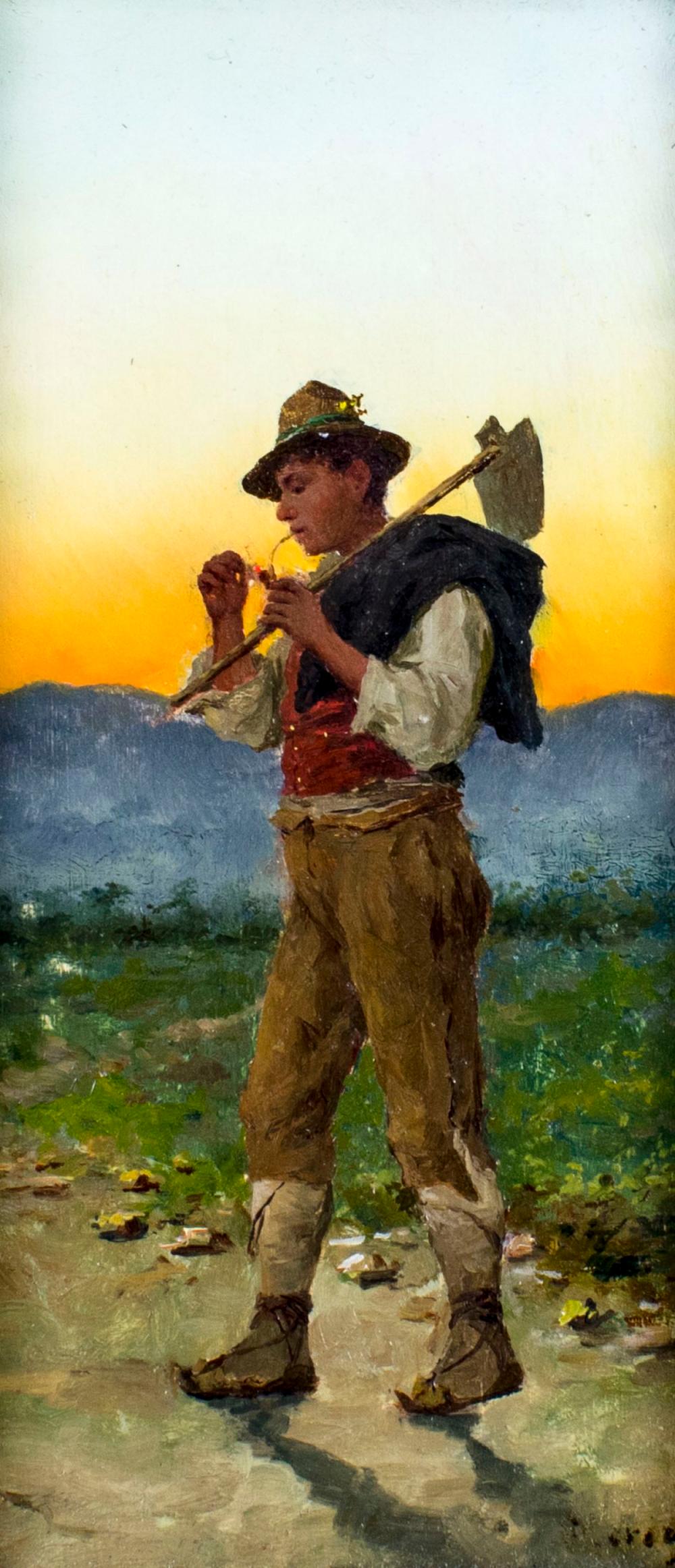 Vincenzo Loria comparable auction result: vincenzo loria italy 1850 1939 oil painting antique
