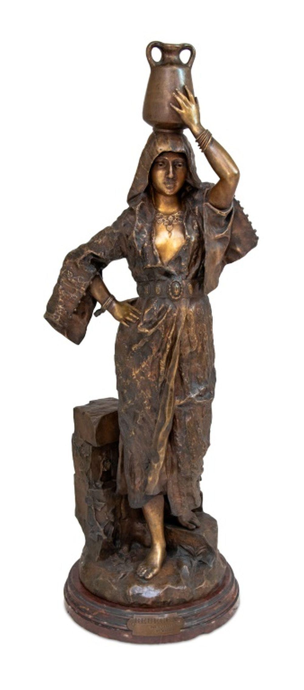 Gaston Leroux comparable auction result: gaston leroux rebecca patinated bronze