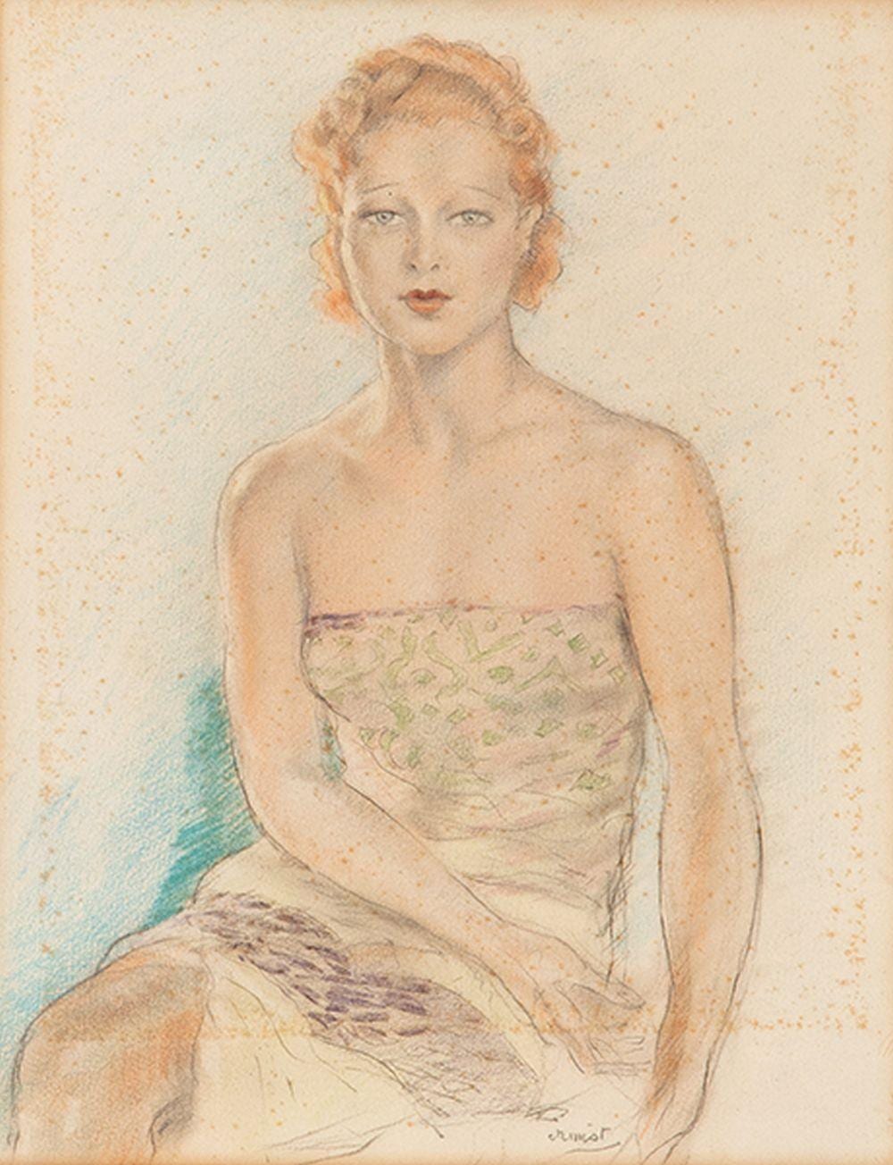 Edouard Chimot comparable auction result: edouard chimot the redhead