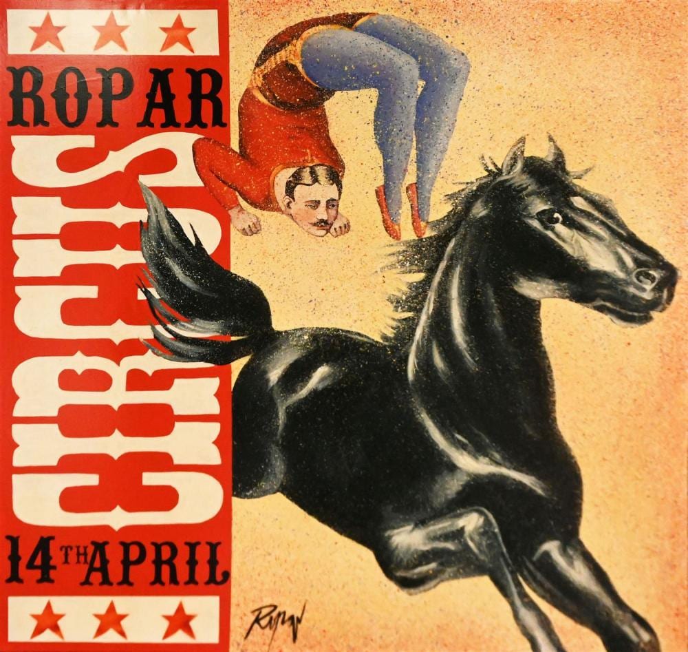 Denis Ropar comparable auction result: dennis ropar born 1971 star rider 2010 acrylic on canvas 152 x 152cm