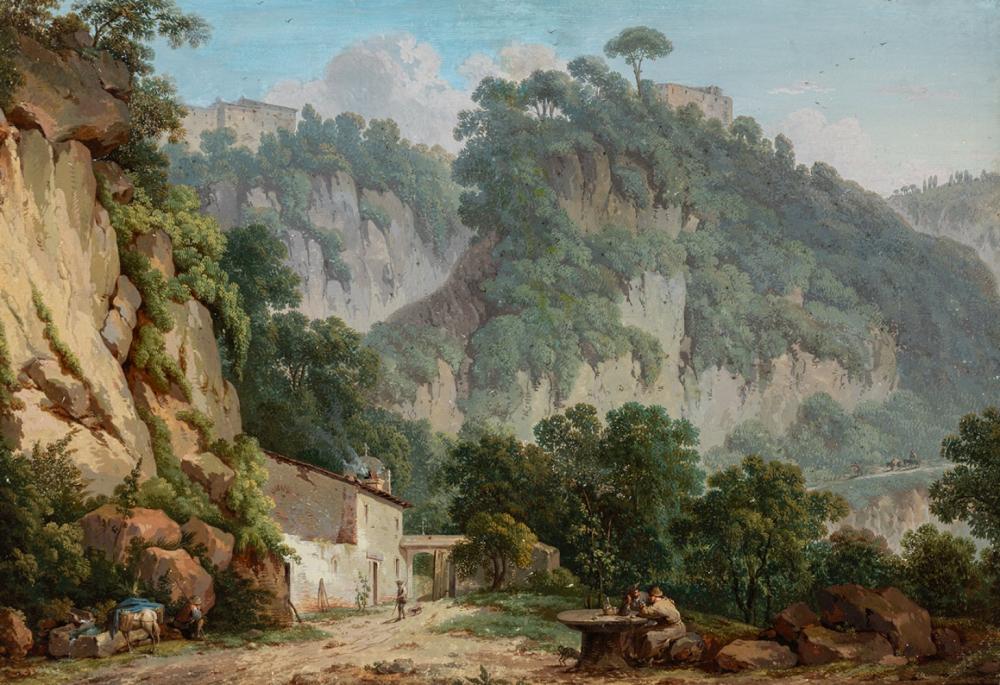 Michael Wutky comparable auction result: michael wutky austria 1739 vienna 1822 23 view of tivoli watercolor on paper signed