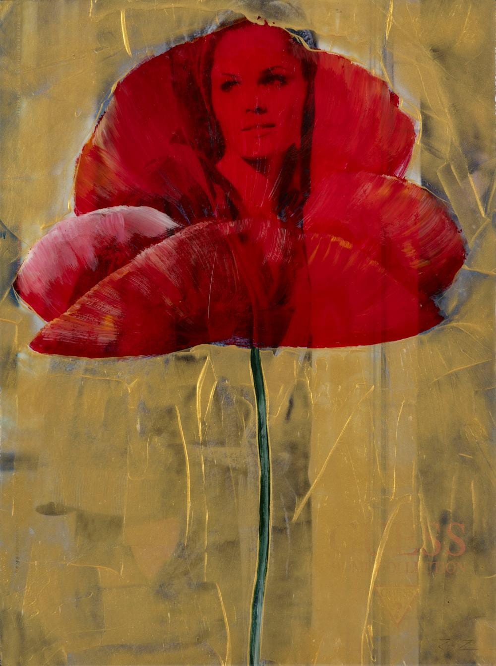 Pedro Ruíz Colombia, 1957 Amapola de la serie Love is in the air comparable sale