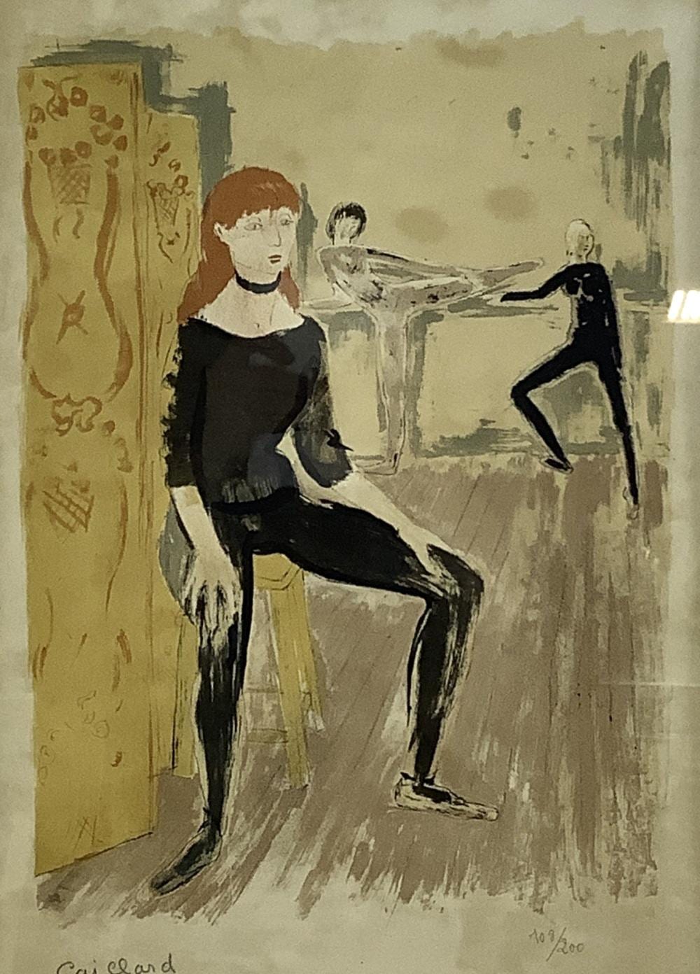 Christian Caillard comparable auction result: christian caillard signed numbered ballet dancer print