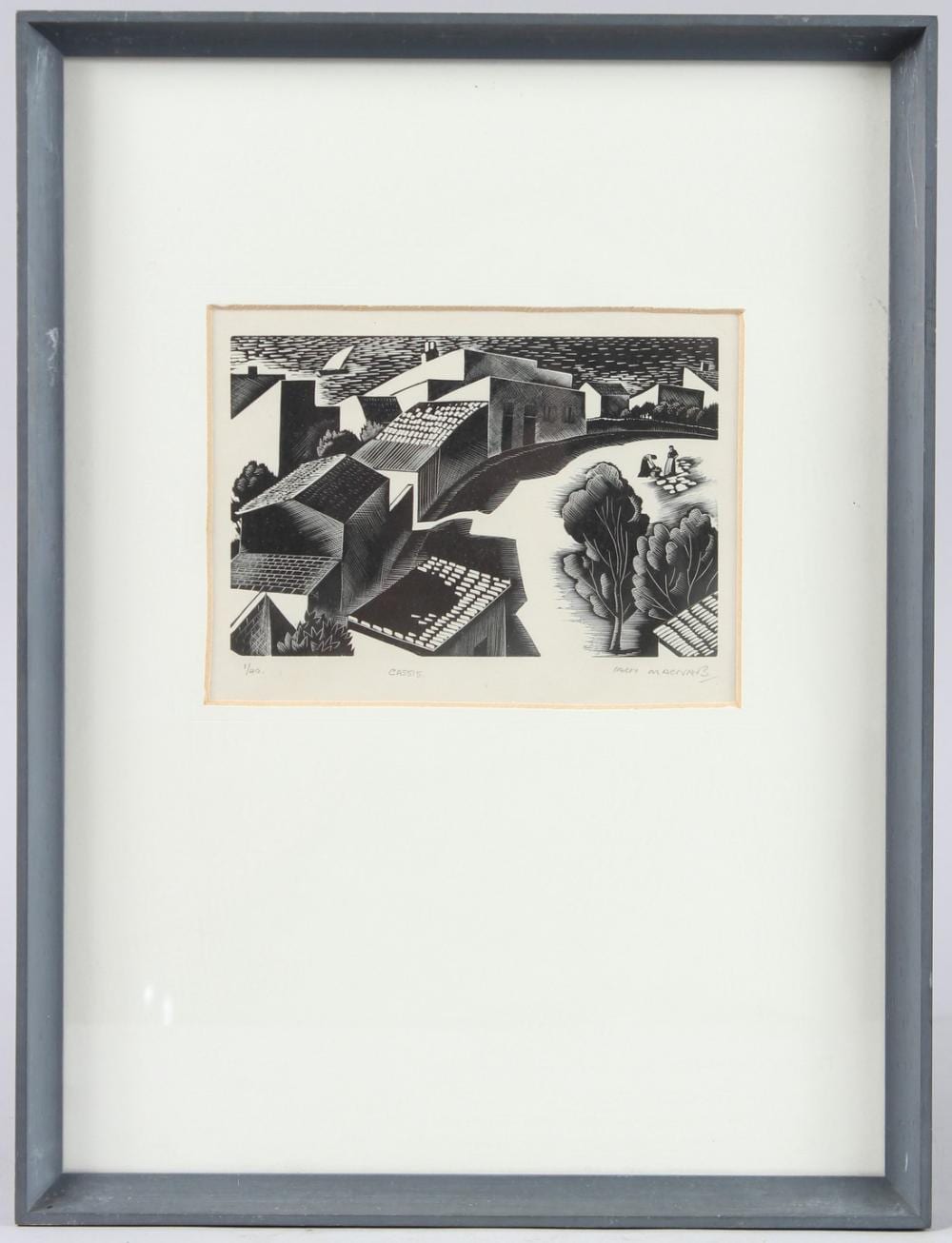 Iain Macnab comparable auction result: iain macnab scottish 1890 1967 cassis etching signed in pencil 1 40 12cm x 16cm