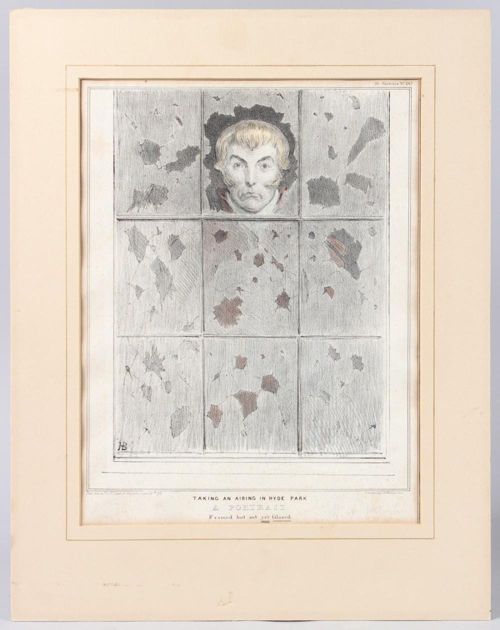 John (1928) Doyle comparable auction result: john doyle 1797 1868 taking an airing in hyde park the duke of wellington gazing through a broken