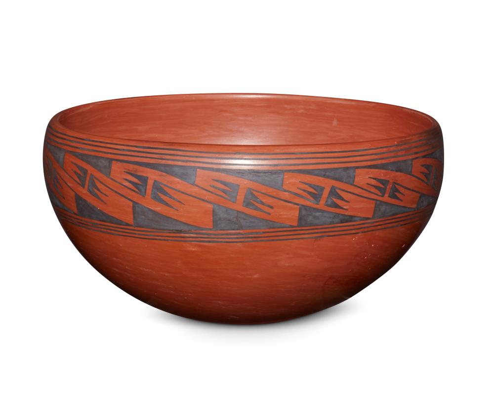 Verla Dewakuku comparable auction result: verla dewakuku b 1932 hopi tewa a hopi pottery bowl late 20th century