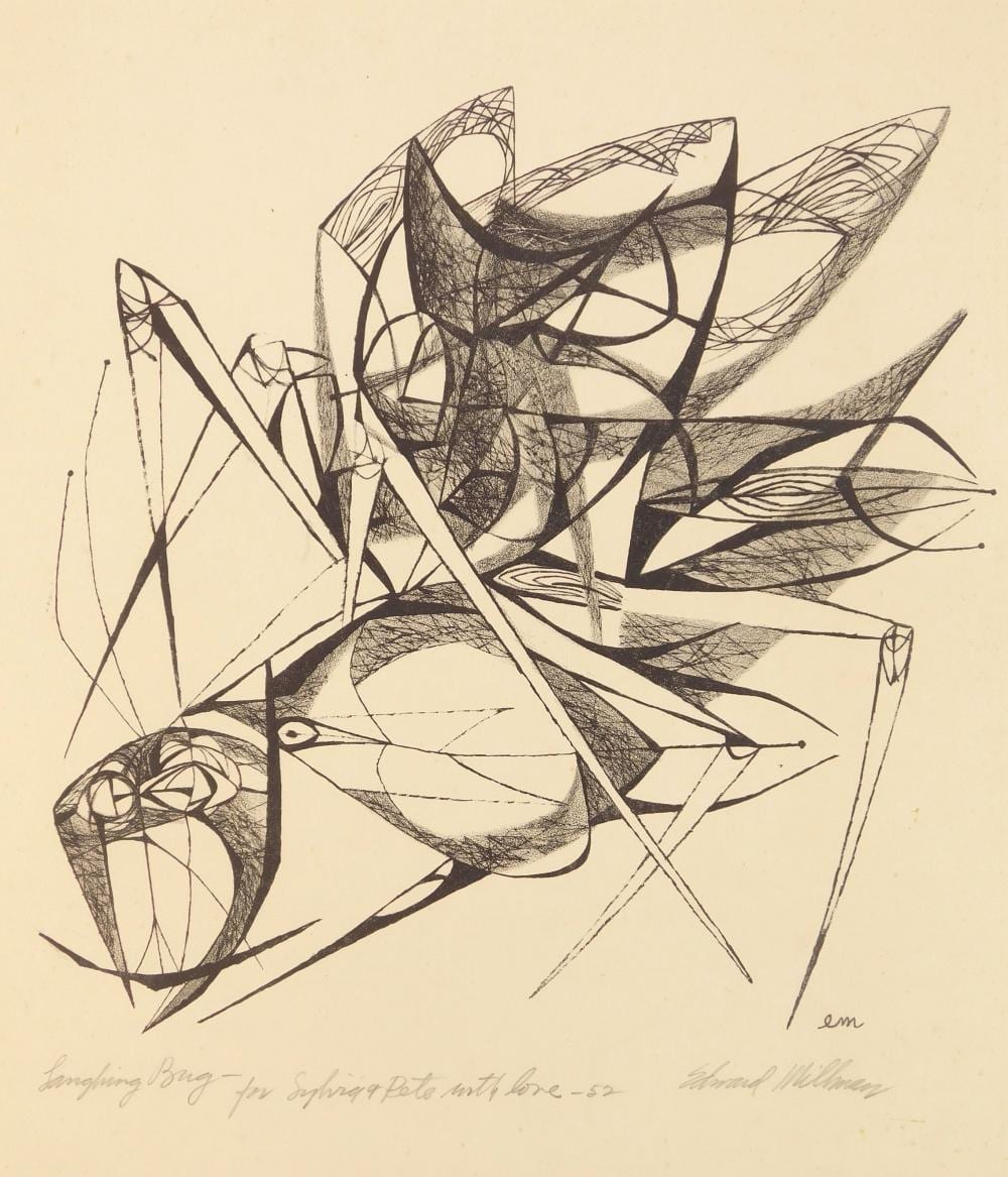 Edward Millman comparable auction result: edward millman american 1907 1964 lithograph