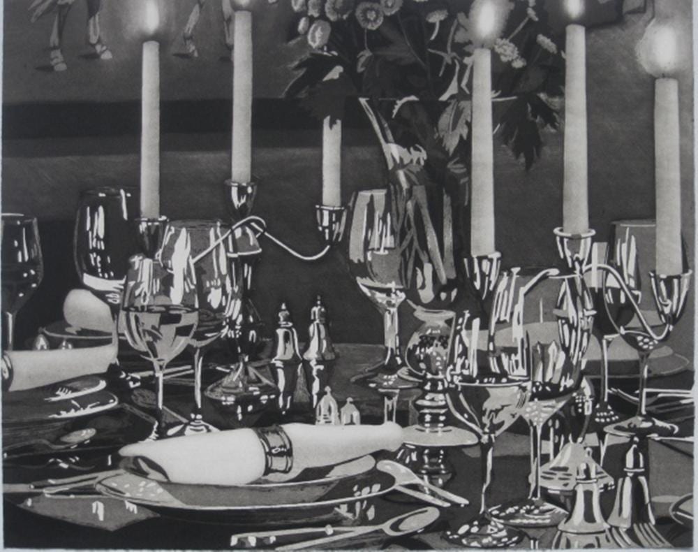 Julia Jacquette comparable auction result: julia jacquette american 1964 aquatint