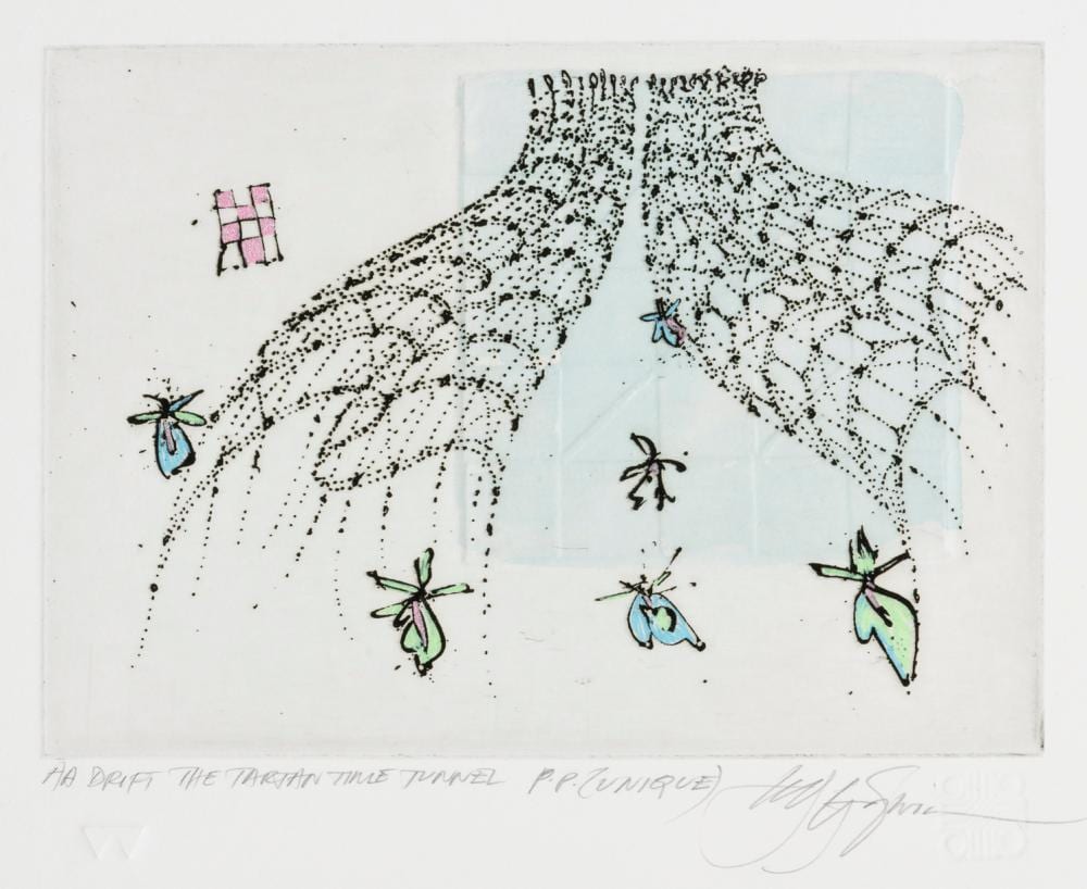 ted godwin adrift the tartan time tunnel · Saskatchewan Network for Art Collecting · 2025-06-08 Ted Godwin comparable auction result: ted godwin adrift the tartan time tunnel