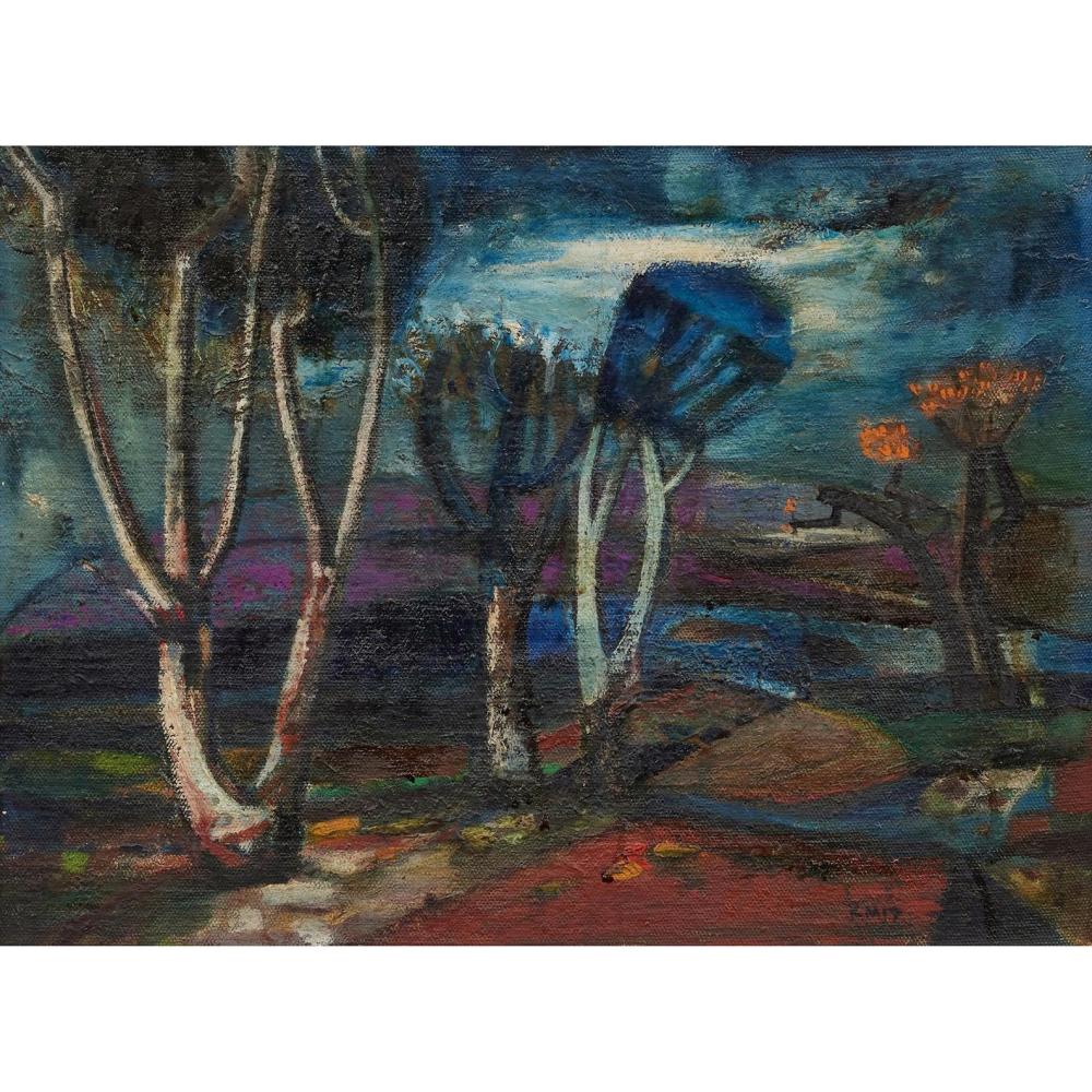 michael kmit 1910 1981 landscape 1955 oil on canvas on board 35 x 48cm 52 x 62cm framed · Leonard Joel · 2025-06-03 Michail Kmit comparable auction result: michael kmit 1910 1981 landscape 1955 oil on canvas on board 35 x 48cm 52 x 62cm framed