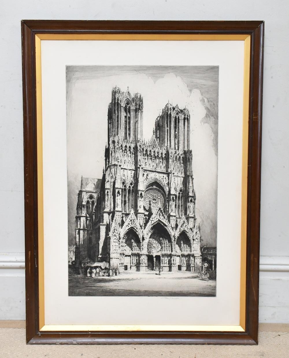 Albany Howarth comparable auction result: albany howarth 1872 1936 pencil signed etching cathedral 84 x 59cm framed