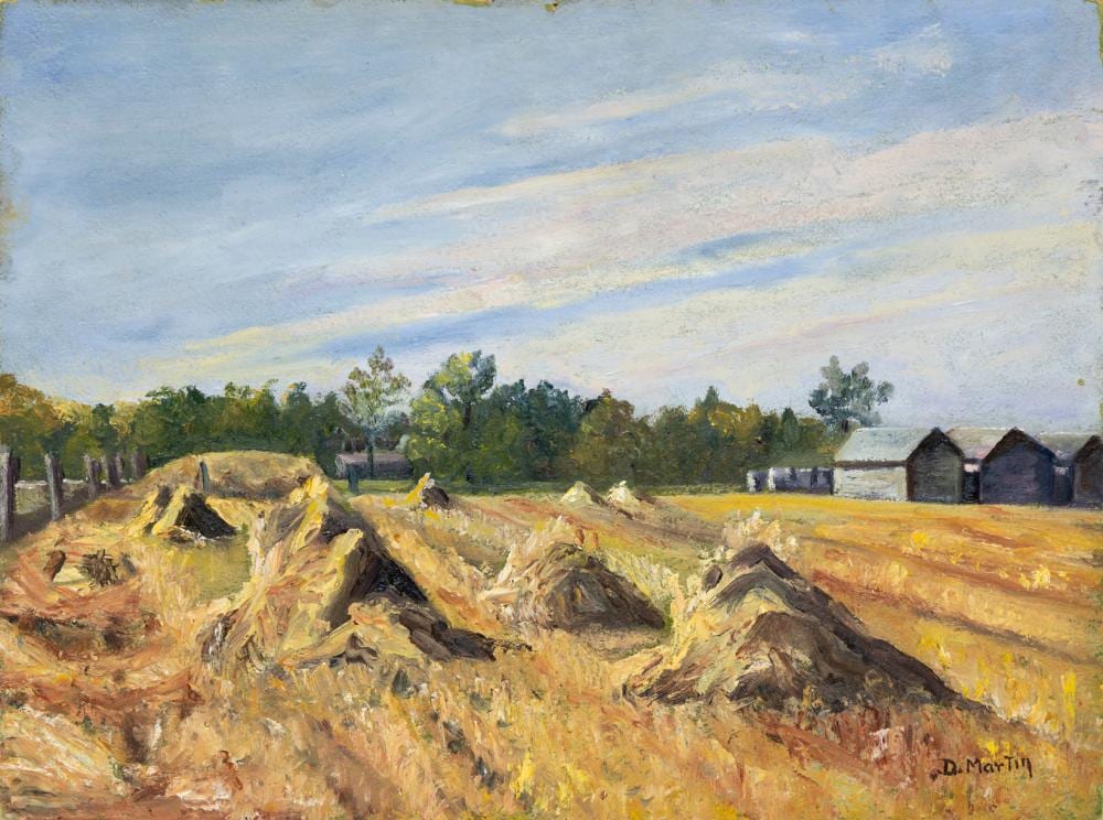 dorothy martin early september scene · Saskatchewan Network for Art Collecting · 2025-06-08 Dorothy Burt Martin comparable auction result: dorothy martin early september scene