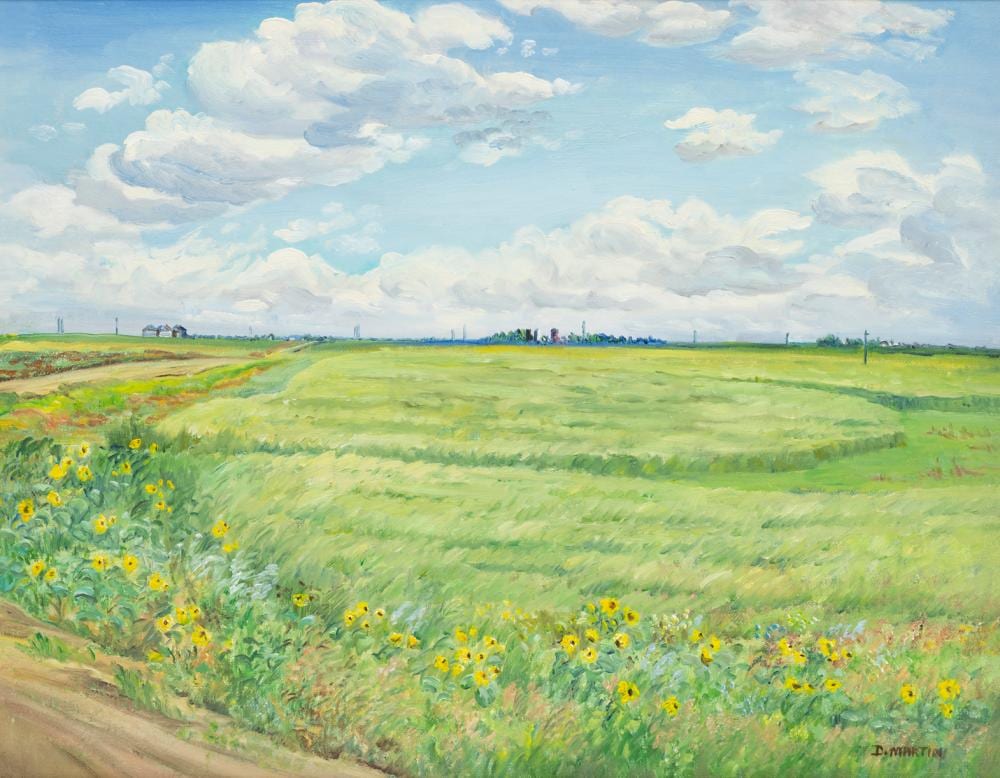 dorothy martin ripening grain · Saskatchewan Network for Art Collecting · 2025-06-08 Dorothy Burt Martin comparable auction result: dorothy martin ripening grain