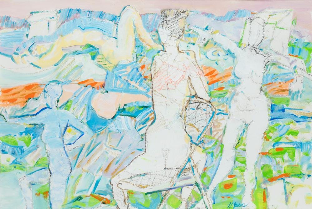 Gerald Jessop comparable auction result: gerald jessop life drawing session