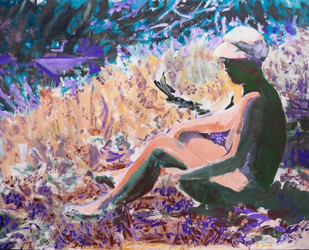Gerald Jessop comparable auction result: gerald jessop sunning by the river