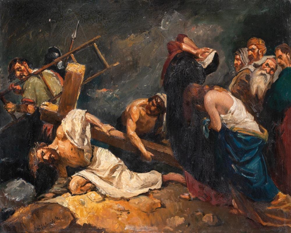 Miklós Mihalovits comparable auction result: mikl s mihalovits 1888 1960 the way of the cross