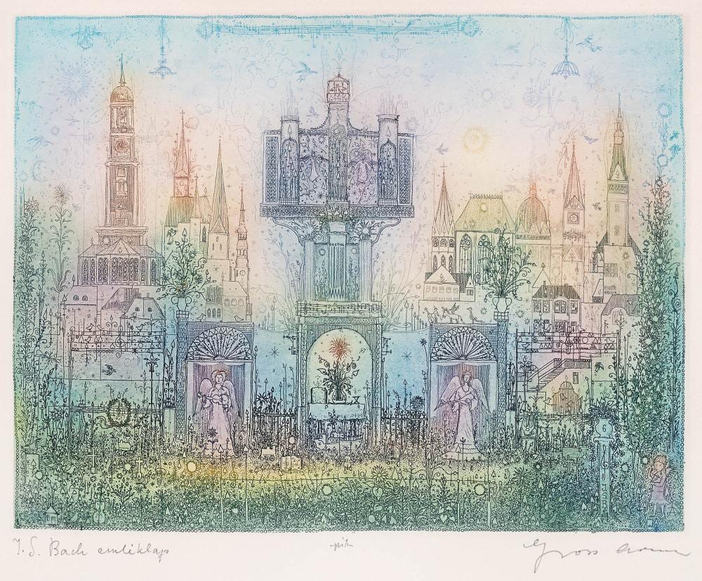 Arnold Gross comparable auction result: arnold gross 1929 2015 homage to j s bach