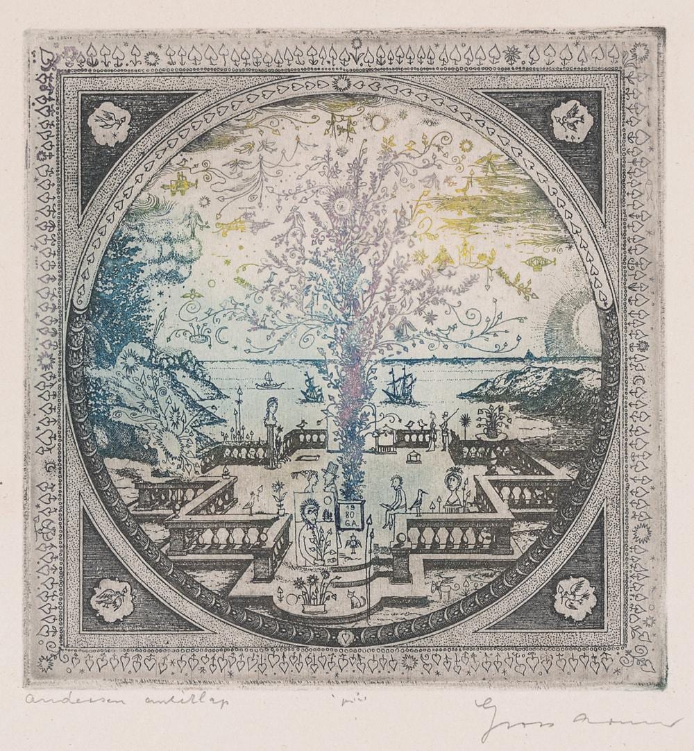 Arnold Gross comparable auction result: arnold gross 1929 2015 homage to andersen