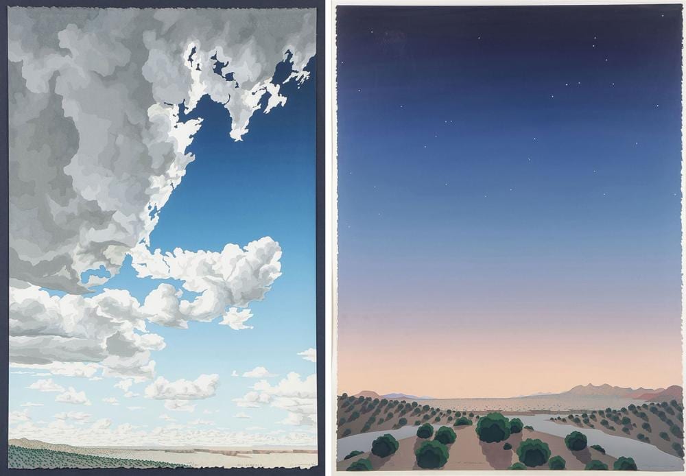 Doug West comparable auction result: three signed doug west serigraphs