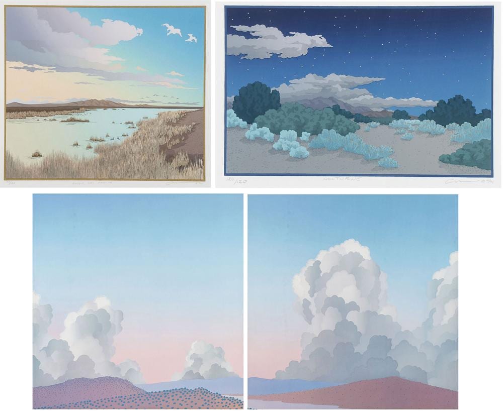 Doug West comparable auction result: original doug west framed artwork