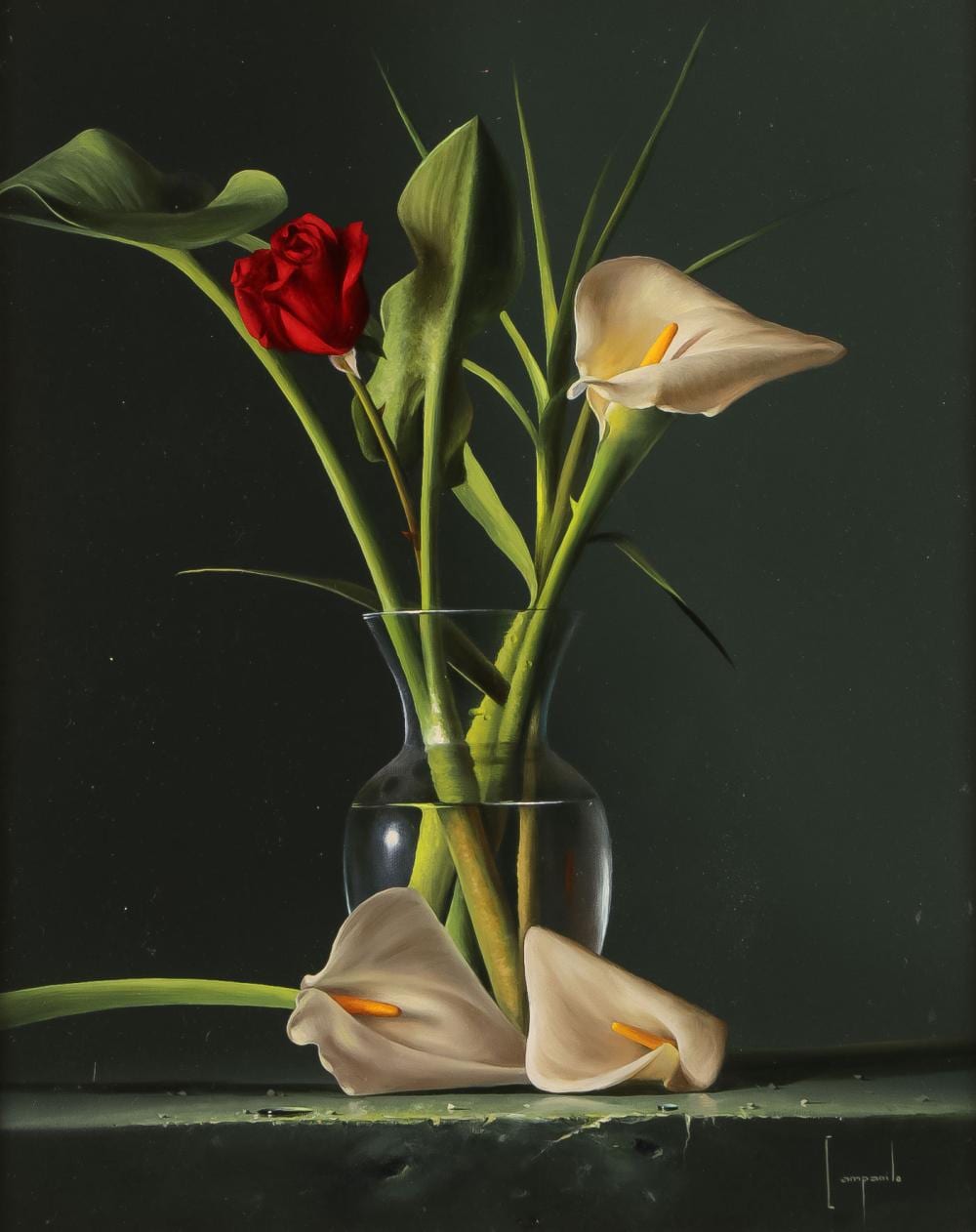Dario Campanile comparable auction result: original dario campanile oil painting