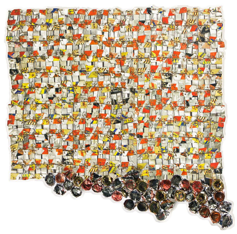El Dela Anatsui comparable auction result: el anatsui 1944 paper and gold