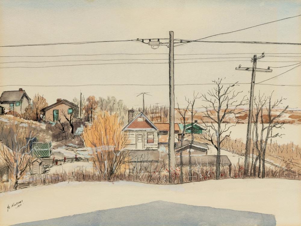 Frank Kaszas comparable auction result: frank kaszas regina scene