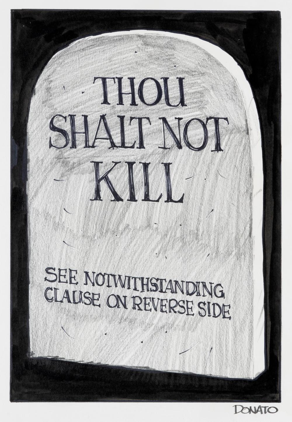 Andy Donato comparable auction result: andy donato thou shalt not kill