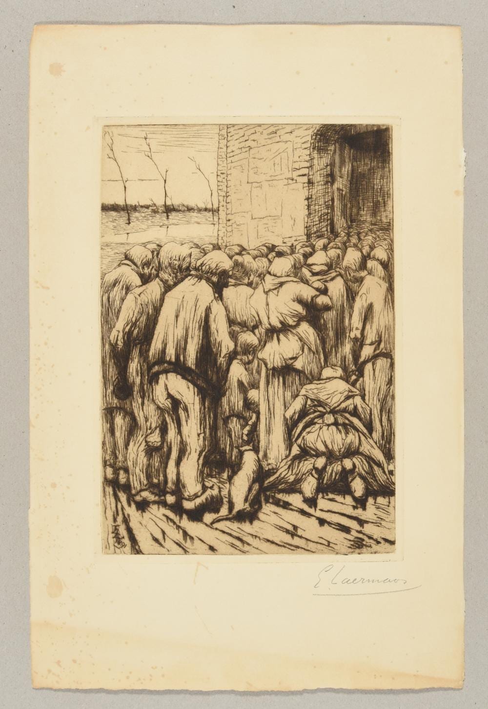 Eugène Laermans comparable auction result: 4 etchings