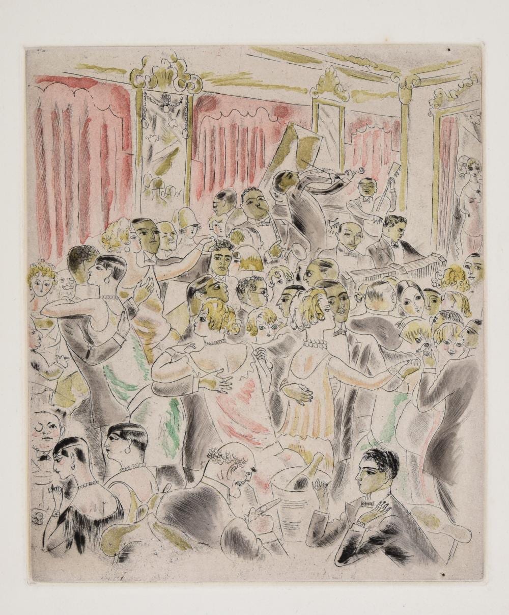 Charles Laborde comparable auction result: 4 preuves en couleurs probablement de rues et visages de paris et une sc ne nudiste de rues et visages de berlin