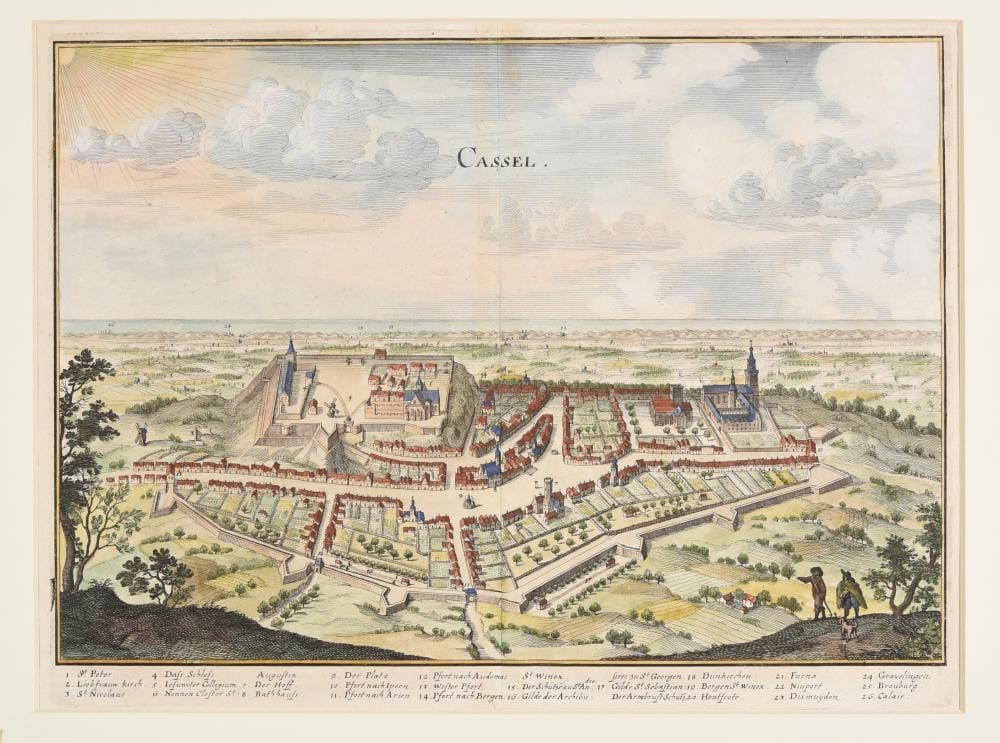 Matthäus (1593) Merian comparable auction result: 2 plans and 3 views