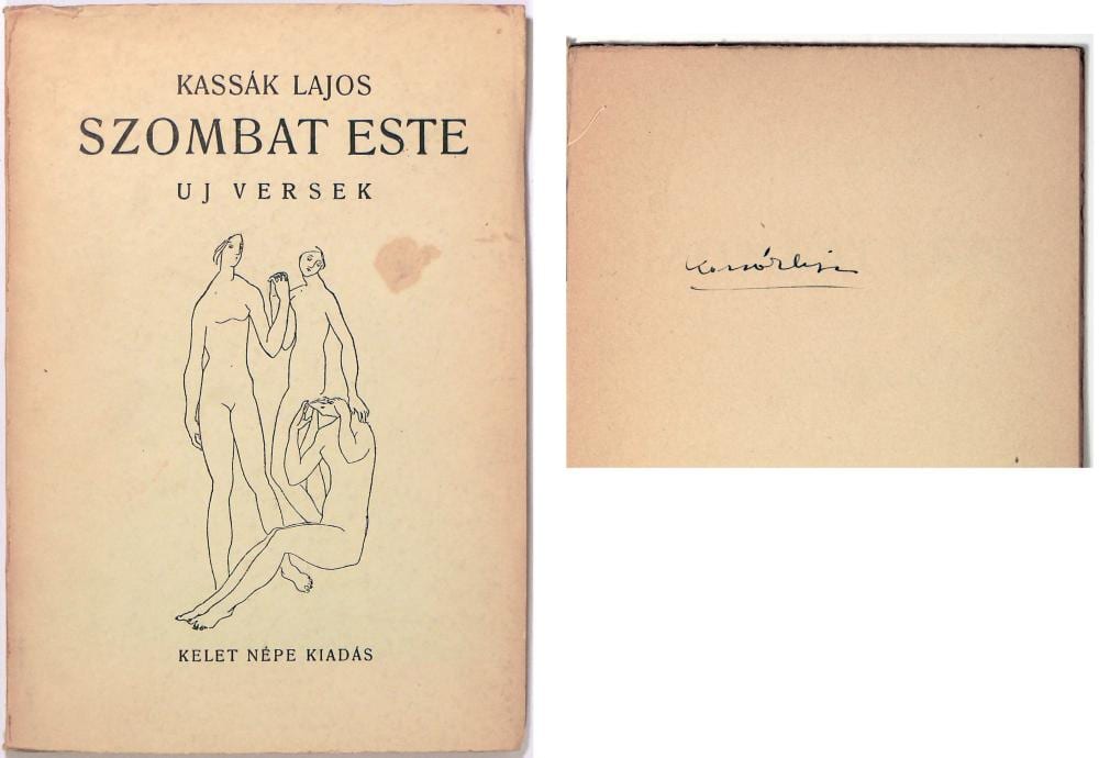 Kassak Lajos comparable auction result: kass k lajos szombat este j versek al rt